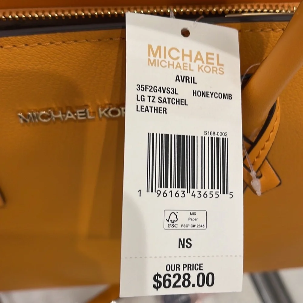 Michael Kors Avril Large Top Zip Satchel Shoulder Bag
Honeycomb - Picture 5 of 16